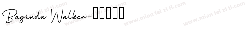 Baginda Walker字体转换